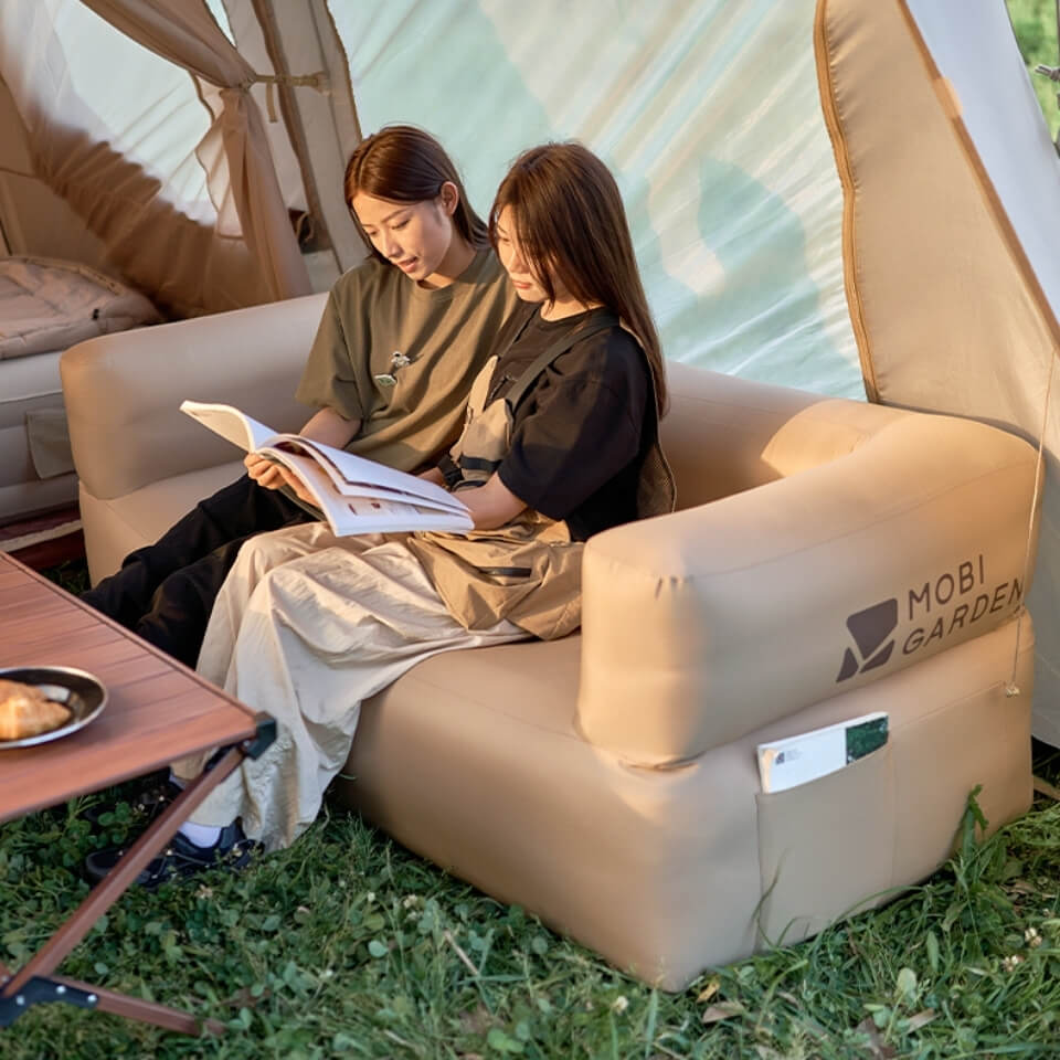 Cloud Enjoy Inflatable Sofa Double Seater (300D) - Mobi Garden